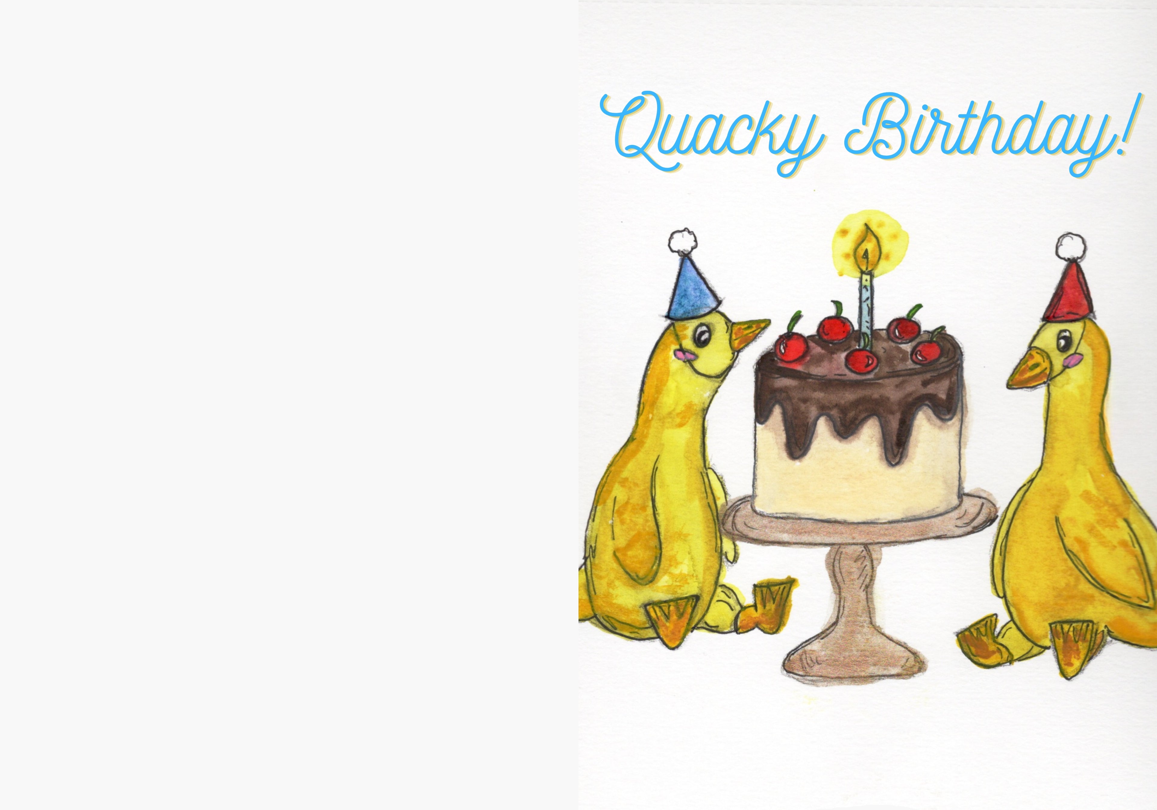 Quacky Birthday Greeting Card