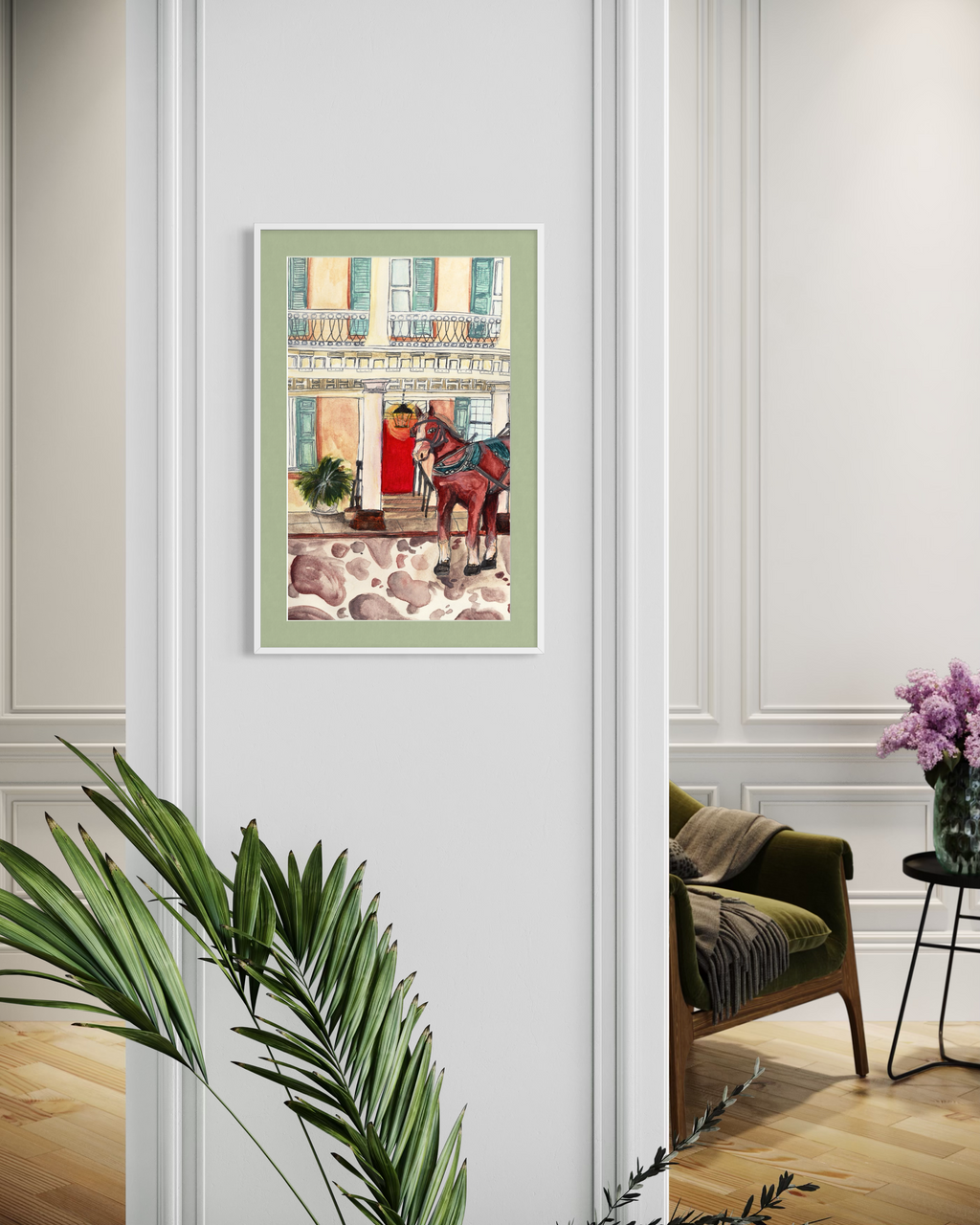 Charleston Street Watercolor Digital Download