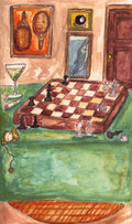 Chess Game Watercolor Print