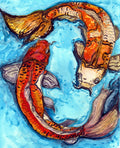 Koi Fish Watercolor Print