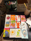 Mini Watercolor Print Mystery Packages